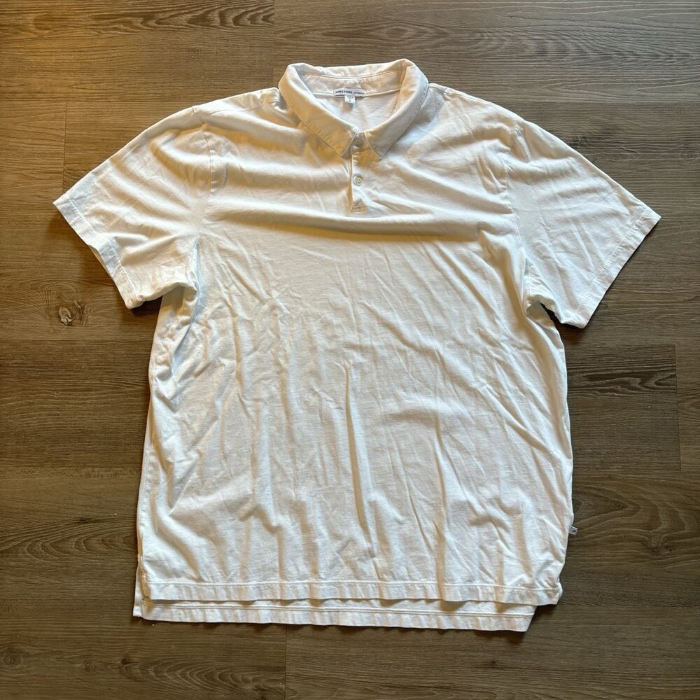 James Perse Supima Cotton Jersey Polo Shirt Mens Size 5 USA